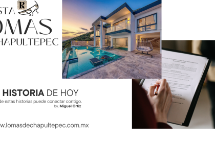 Abogado especialista en derecho inmobiliario revisando contratos de una propiedad de lujo en Lomas de Chapultepec, firma López Ziga y Asociados.
